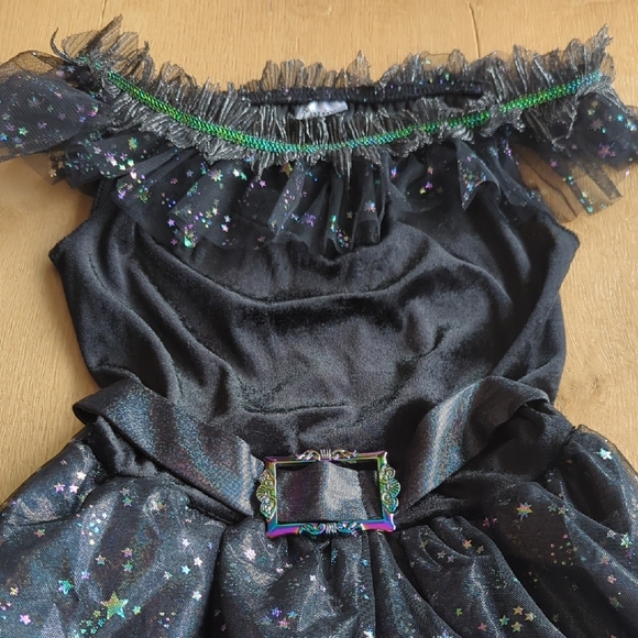 Spirit Black and Silver Starry Witch Costume for Kids - Picture 4 of 11